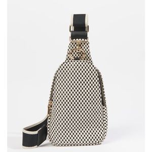Checkered sling bag